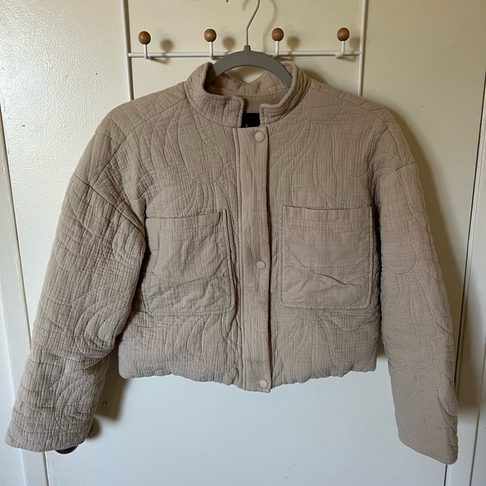 7 for All Mankind Cropped Jacket - Extra Small